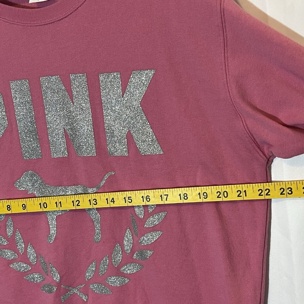 Victoria's Secret Women’s PINK Sweatshirt Medium Size Long Sleeves - Picture 5 of 8